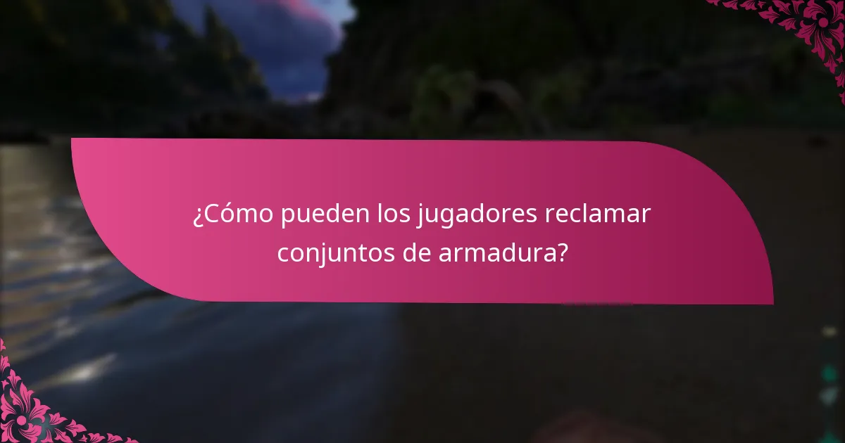 ¿Qué estilos estéticos están disponibles para los conjuntos de armadura?