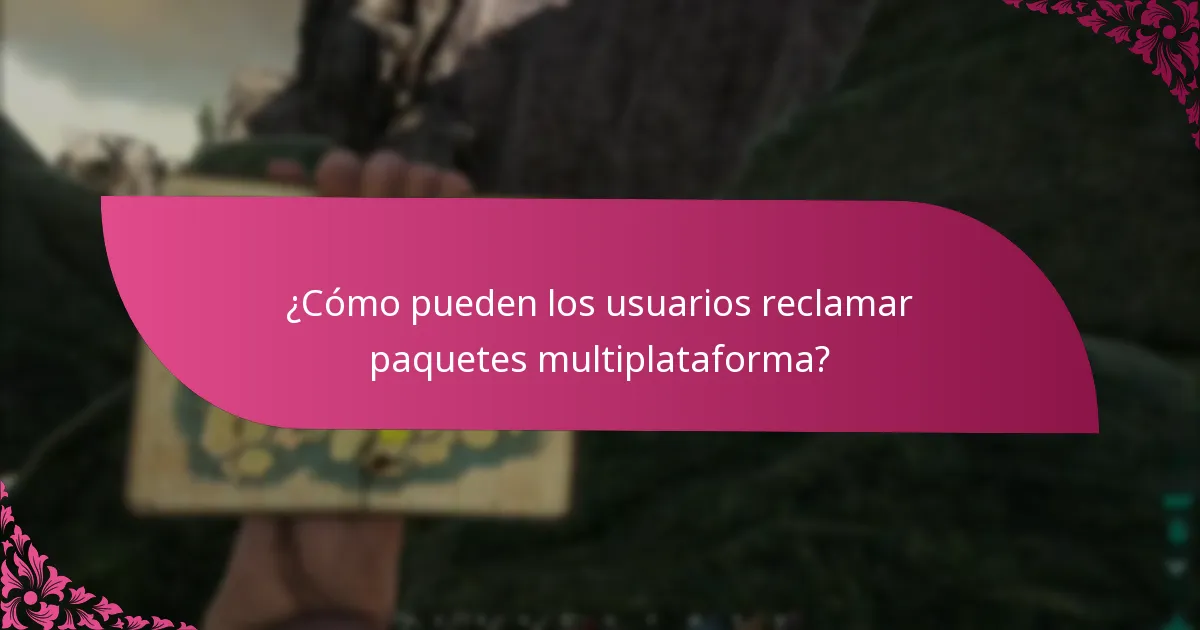 ¿Qué plataformas son compatibles con los paquetes multiplataforma?
