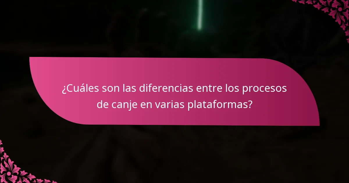 ¿Cómo puedo solucionar problemas de canje de manera efectiva?