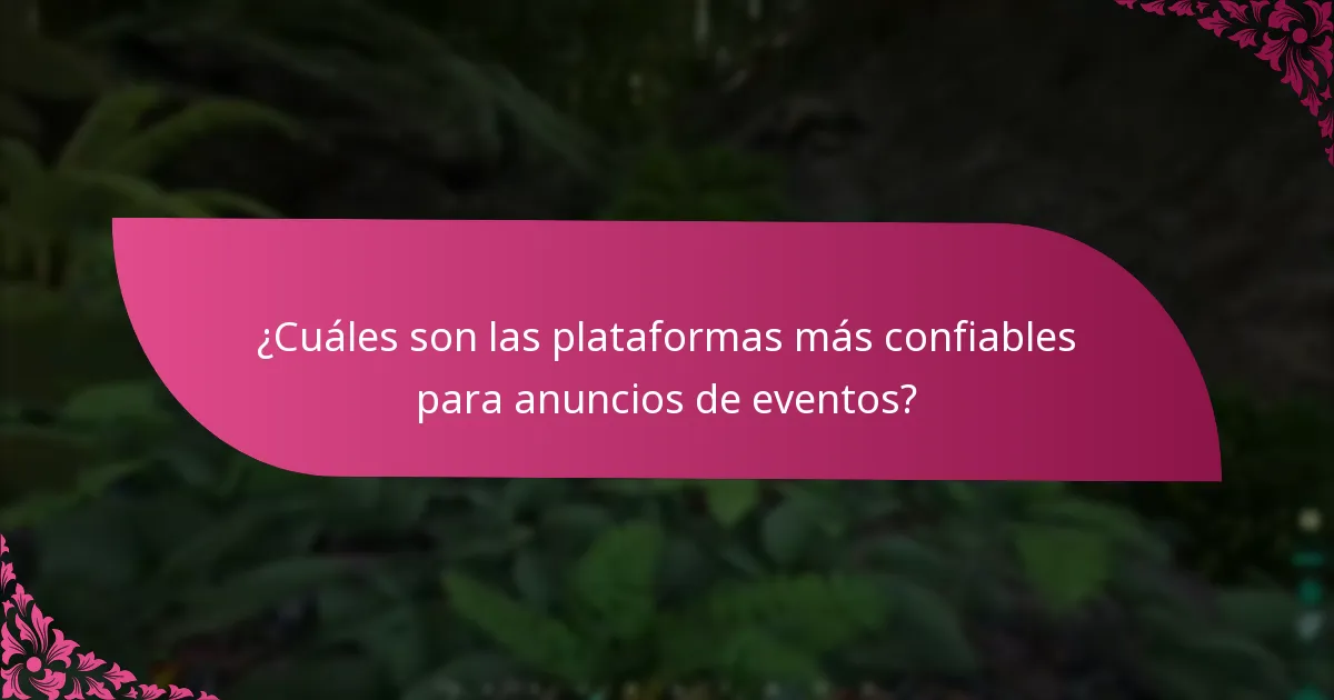 ¿Cuáles son los pasos para participar en eventos anunciados?