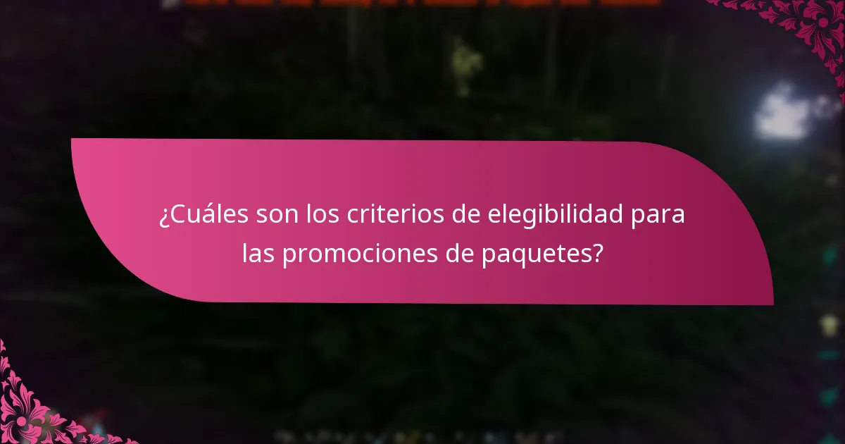 ¿Cuáles son los riesgos potenciales de las promociones de paquetes?