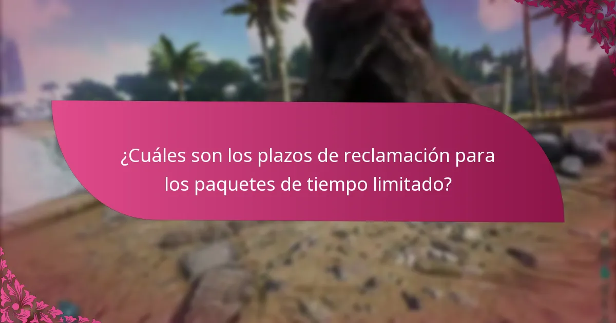 ¿Cómo participo en eventos relacionados con los paquetes de tiempo limitado?