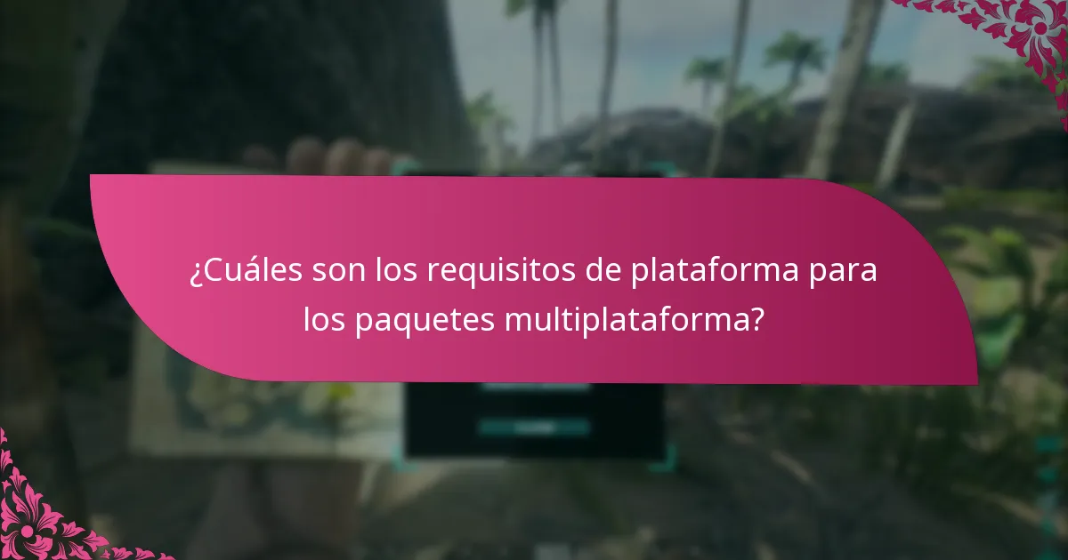 ¿Cómo pueden los usuarios reclamar paquetes multiplataforma?