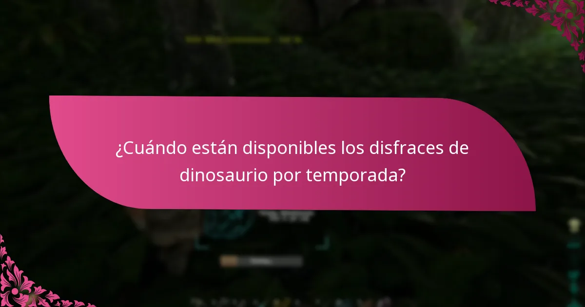 ¿Qué minoristas ofrecen disfraces de dinosaurio con opciones específicas de color y rareza?